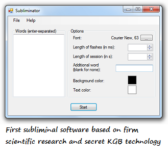 Subliminator-software